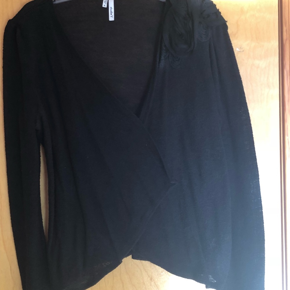 Black cardigan